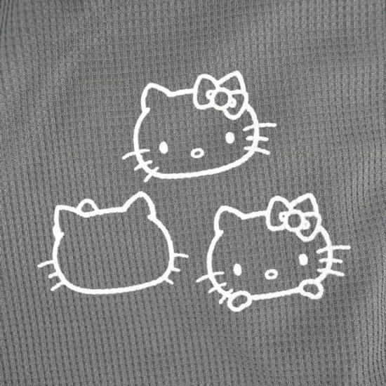 Yoshida Yu Hello Kitty T-shirt Half Pants Set Sleeve Loungewear Drawstring Sanrio Characters