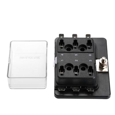 6 Way Mini Blade Fuse Box Holder APM ATM 5A 10A 25A for Car Boat Marine Trike 12V 24V