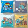 Popular Cartoon Bugcat Capoo Cushion Cover Soft  EasyWash Pillow Case  Versatile for Couch Bed Travel and Office