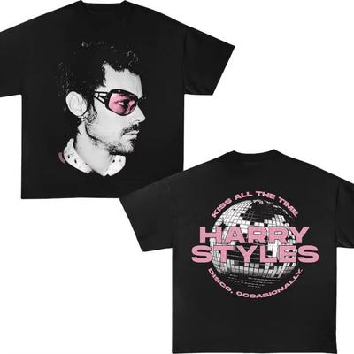 Harry Styles Concert Double-sided T-shirt Men and Women Summer Cotton Clothing Casual Fashion Short Sleeved