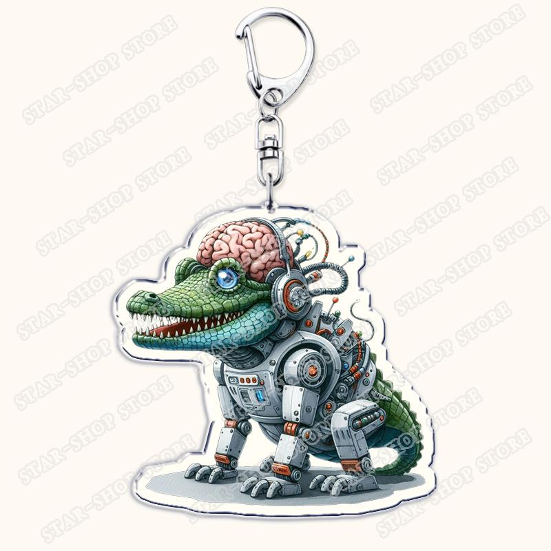 Italian Brainrot Animals Meme Keychains for Accessories Tralalero Tralala Tung Tung Tung Sahur Brr Brr Patapim Keyring Fans Gift