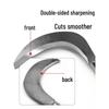 All-Steel Curved Dual-Use Outdoor Sickle: Manganese Steel Weeding and Grass Cutting Tool