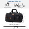 Gym Bag for Men & Women with Shoe & Laptop Compartment, 3-in-1 Sports Travel Duffel, Anti-Theft Carry-On Backpack for Airplane & Workout