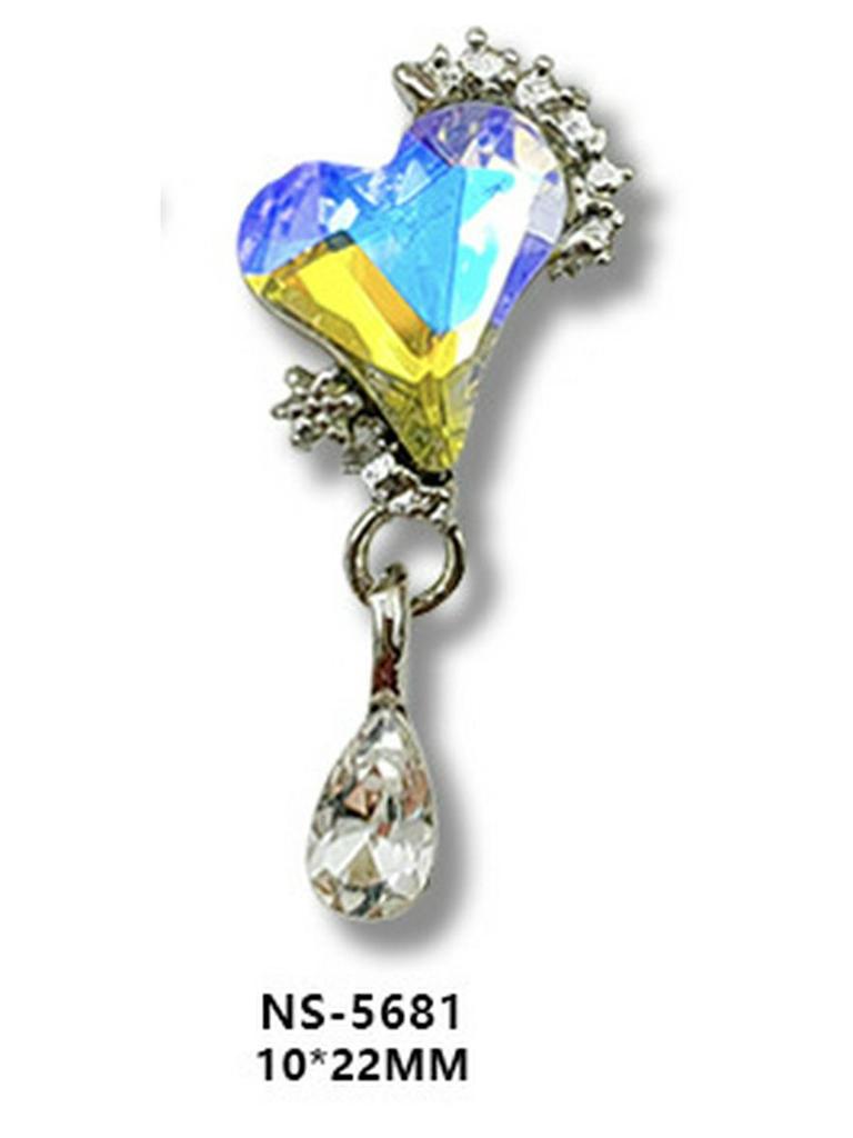 Nail Art Tassel Heart Rhinestone Pendants and Stickers