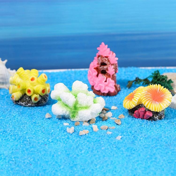Aquariums Decoration Set of 11 Resins Simulated Coral Seaweed Plant Miniatures Ornaments for Fish Tanks Accessories