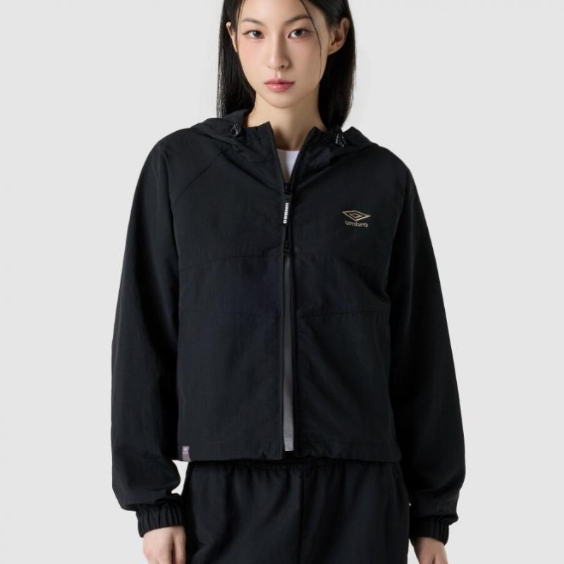 Umbro Classic Womens Windbreaker Jacket Ur122cjk32 Blk