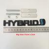 3D Metal HYBRID Logo Grill Side Fender Rear Trunk Emblem Badge Car Sticker Decals For Toyota Prius Camry Crown Auris Rav4s TRD