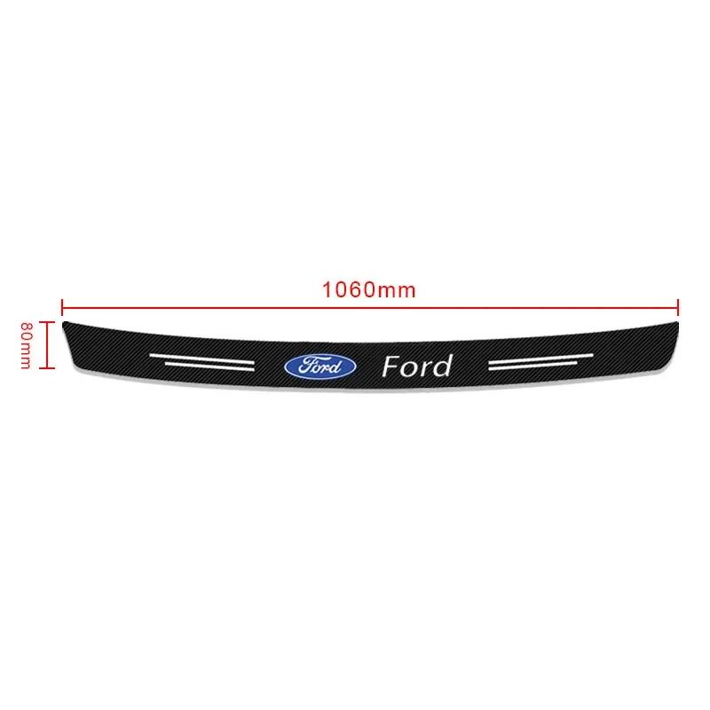 Horká nálepka na auto Pro Ford 1 ks Karbonové vlákno Chránič zadního nárazníku a kufru auta Nálepky Chráněné Pro Ford Fiesta EcoSport Ranger Mondeo