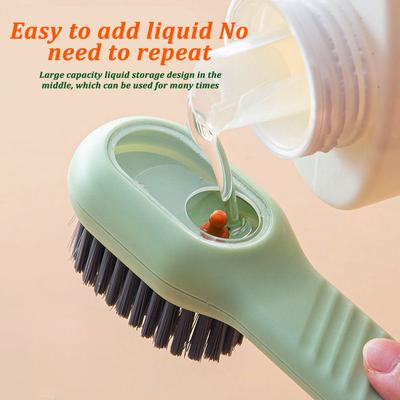 Multifunctional Liquid Shoe Brush Soft-bristled Long Handle Brush Shoe Clothing Board Brush Household Cleaning Tool