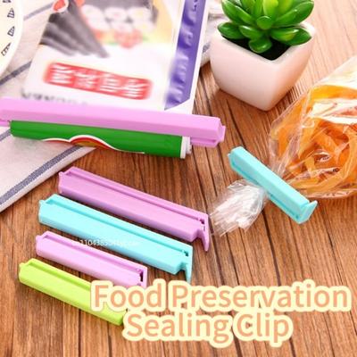 12pcs/Set New Food Snack Package Clip Bag Sealing Clamp Plastic 7/10/15cm Multi Color Portable Organization Kitchen Storage Tool