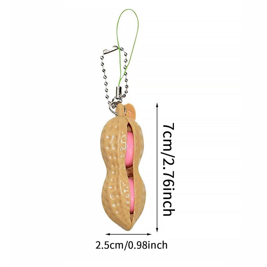Fidget Toys Decompression Edamame Toys Antistress Popper Toy Infinite Peanut Peas Beans Keychain Fidget Squishy Decompression