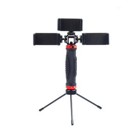 Dual Phone Livestream & Video Stand for Multi-Camera Photography and Videography