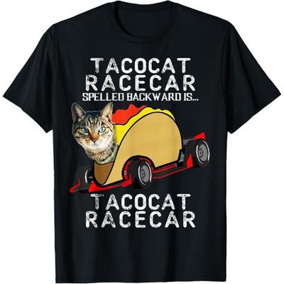 Tacocat Racecar Crazy Mexican Food Fast Car Funny Taco Shirt T-Shirt