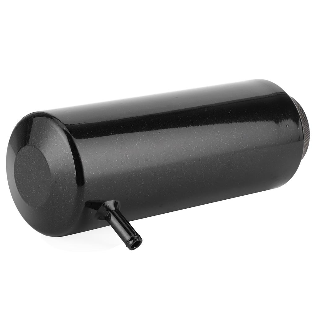 Réservoir de récupération d'eau de refroidissement pour radiateur en aluminium 80 ml Réservoir de trop-plein Automobile Universel Noir