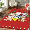 1Pc Christmas Corgis Celebration Rug Office Carpet Indoor Outdoor Doormat Nonslip Soft Living Room Christmas Halloween Gift D92212