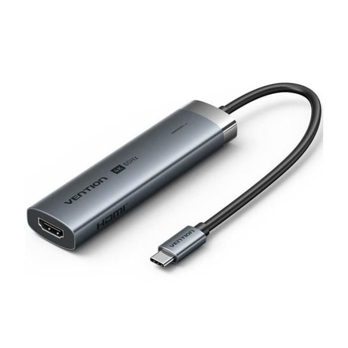Docking USB Tipo-C Vention TGMHB- 3xUSB- 1xHDMI- 1xUSB Tipo-C PD