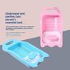 Portable Manual Plastic Washboard Compact Hand Wash Tool for Underwear Socks Small Clothes Dorm Students Apartment Use
