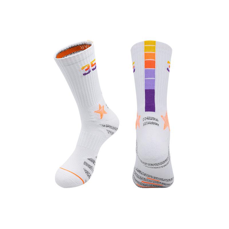 Professional Basketball Socks Non-Slip Sweat-Absorbing Deodorant Towel Bottom Sports Socks Adult Breathable Medium Tube Training Socks
