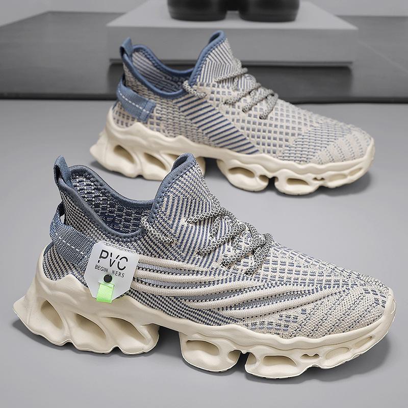 

Men s shoes 2025 summer new outdoor fly-woven breathable casual net shoes youth soft-soled shock-absorbing lightweight sports shoes 39