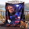 Custom Text Flannel Throw Blanket, Lightweight Cozy Bed Sofa BlanketChild's Play Chucky Tiffany