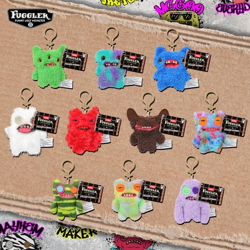 Fuggler Peluches Monstres Drôles Moches Pendentifs Monstres à Dents Kawaii Fugguler Mignonnes Poupées Peluches Accessoires de Décoration
