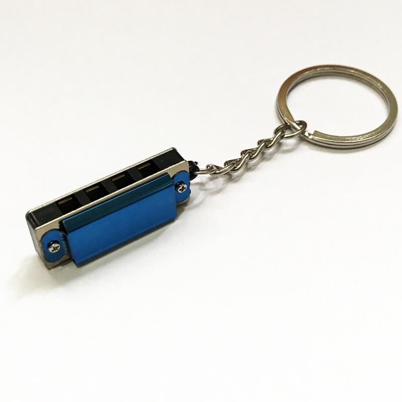 Mini Kinderhalskette Mundharmonika, 4-Loch 8-Noten, Musikinstrument Anhänger Geschenk