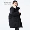 SNOWFLYING Women's Long Fox Fur Collar Down Jacket