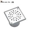 Modern Stainless Steel Panel PP Material Square Floor Drain Anti-Odor 100MM*100MM for Bathroom Balcony