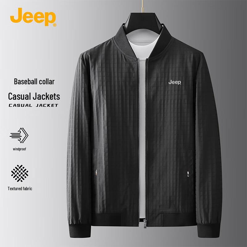 JEEP Unisex American Retro Loose Casual Bomber Jacket 3XL