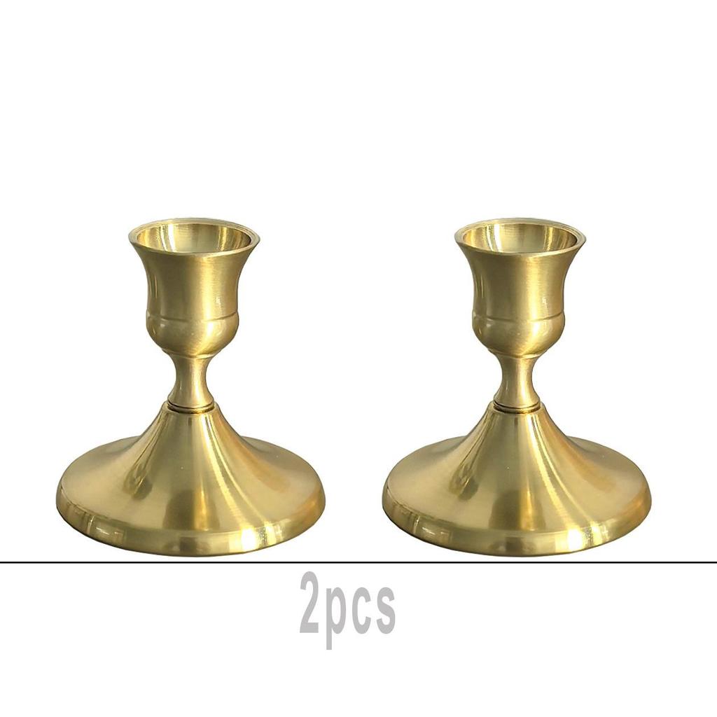 Brass Gold Candlestick Holders Taper Candle Holders for Table Centerpiece, Metal Candle Holders Candle Stands Wedding Decor