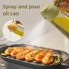 Household dual purpose kitchen oil spray can leakproof oil can glass spray bottle kitchen