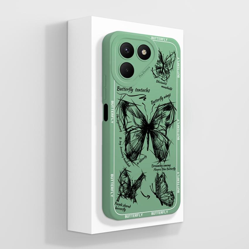 For Tecno Pova 7 6 5 4 Pro Pop 8 9 10 10C Flying Astronaut Phone Cases Camera Protection Liquid Silicone Shockproof Back Covers Shell For Tecno Casing