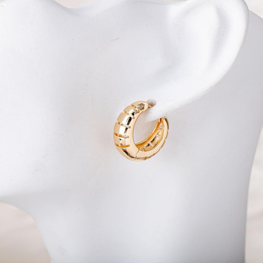 French Retro Brass-Plated Champagne Gold Water Drop Earrings