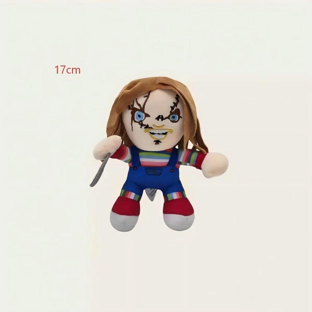 Halloween Horror Style Plush Doll, Scary Stuffed Figure, Soft Toy for Halloween Decoration, Horror Movie Fan Collection Gift