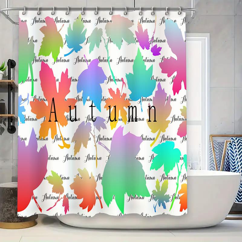 

Bright Autumn Shower Curtain With Colorful Maple Leaf Pattern For Bathroom Decor Home Textiles From China (Mainland) W60H190(CM)-1 Pcs