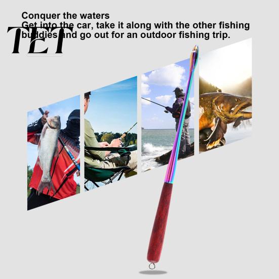 Fishing Gear Tool Stainless Steel Hook Remover Tool, 9 Inch Disgorger with Fish Friendly Detaching Wooden Handle, Heavy-duty Quick Retractor