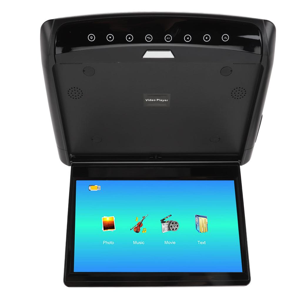 Car Overhead Player 11.6 Inch HD IPS Screen 170 Deg Opening Angle Rear Seat Entertainment for Business Car SUV RV Black