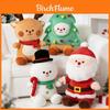 Christmas Plush Snowman Gingerbread Tree Santa Toy With Pp Cotton For Holiday Decor