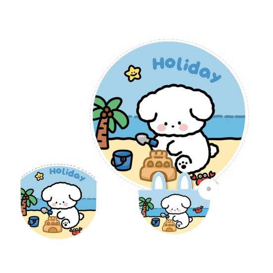 

Cartoon Folding Round Fan with Photography Reflector Portable Lightweight Pocket Size Outdoor Travel Camping Summer Handheld Fan I