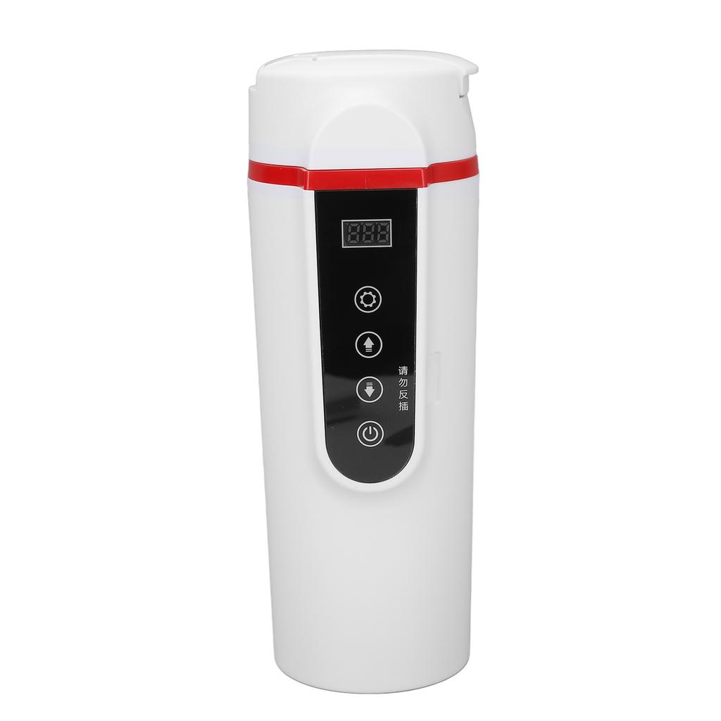 Electric Heated Bottle Temperature Control Stainless Steel Smart Heating Car Cup 500ml