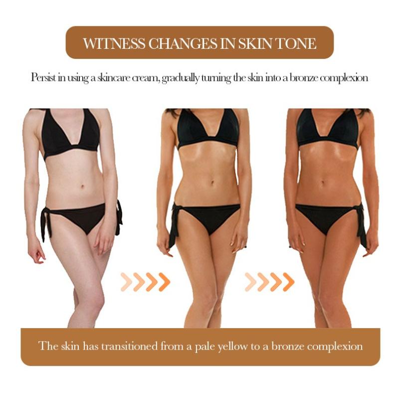 Black Cream 50g SADOER Natural Darkening Bronze Wheat Color Black Milk
