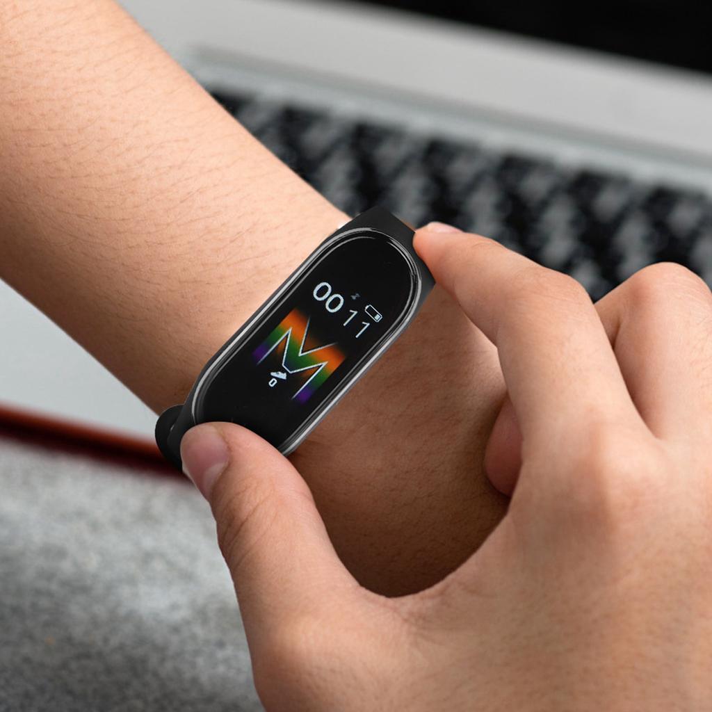 M5 Waterproof Smart Bracelet Touch Screen Step Counting Sports Band Watch Black