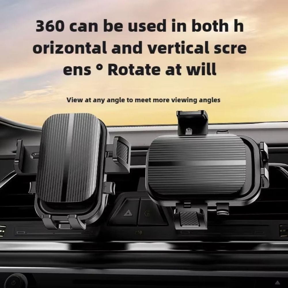 Auto Lock Mechanism Cell Phone Holder Flexible Design Auto Lock Holder  Car Interior