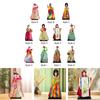 Hanbok Doll Mini Portable Korean Geisha Doll Traditional Handicraft for Birthday Presents Store Tabletop Household Bookshelf
