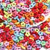 100pcs 11.5mm Acrylic Letter Beads Mixed Flower Alphabet Loose Spacer Beads DIY Jewelry Making Bracelets Necklace Accessories