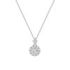 Dainty Female Pendant Necklace Vintage Chain Jewelry for Women Oval Crystal Stone Wedding Necklaces