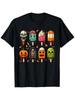 Men's & Women's Fun Ice Pop Horror Halloween Ice Cream Unisex 100% Cotton T-Shirt, Soft, All Season Casual Streetwear Essential, A