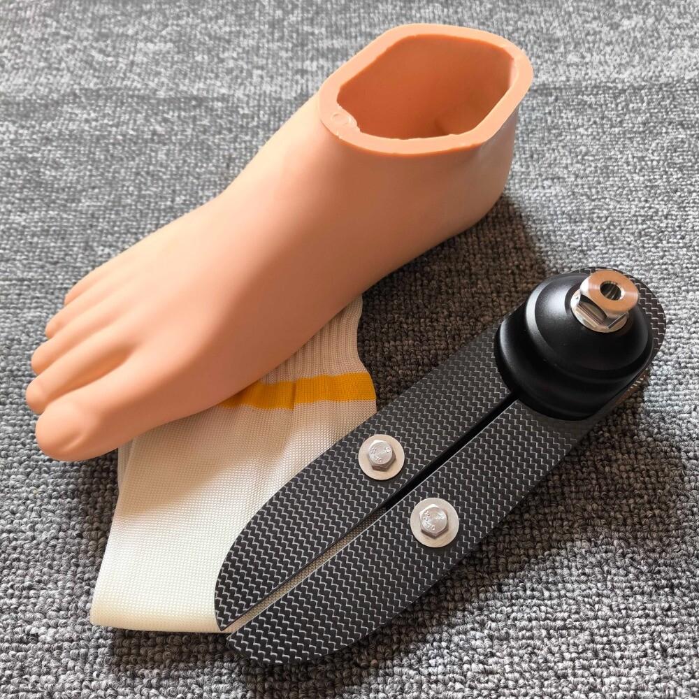 Carbon Fiber Prosthetic Foot Set - Foot Shell, Cover Sock & High-Density Foot