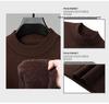 Men's Velvet Wool Sweater - 2024 Autumn/Winter Half-High Collar Luxury Style