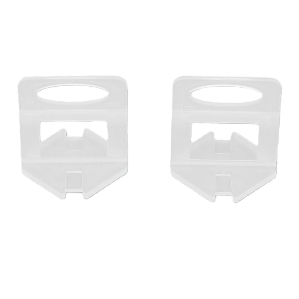 2.0mm Reusable Tile Leveling Clips System Kit Floor Wall Spacer Tiling Tool